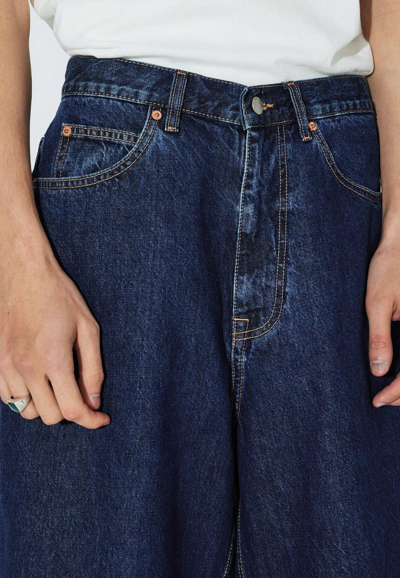 Dr.Denim Vali Shorts Haze Dark Retro Herren Baggy Fit Denim blau